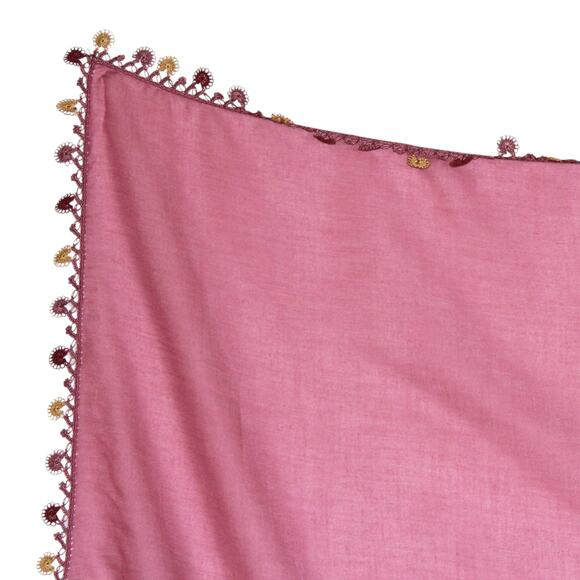 Tulbent Scarf Handmade Crochet Detailing NWOT - Picture 5 of 9